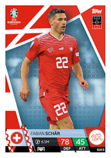 Fabian Schar Switzerland Topps Match Attax EURO 2024 #SUI5